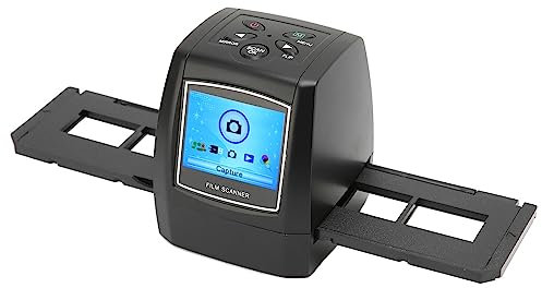 Septpenta Films Canner, 2,36 in LCD Farbdisplay, Unterstützt 35Mm 135Mm Farbe Positiv, Negativ,Farbe und Schwarz Weiß Folien, Kleine Tragbare Multifunktion Geschenke für Freunde (3,5X3,4X4 Zoll)(EU)