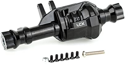 LCX Racing 1/10 RC Crawler Auto CNC gefrästes Vorderachsgehäuse mit Diff-Abdeckung PVD-Beschichtung für Traxxas TRX4, Upgrades Teile Zubehör
