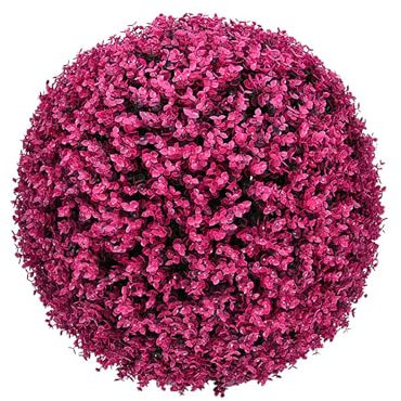 HUHJYUGE Künstliche Pflanzenkugel, Realistische Künstliche Buchsbaum Formschnittkugeln, Künstlicher Dekorativer Ball Wetterfest, für Veranda, Terrasse, Pflanzgefäß, Garten