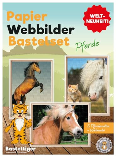 Bastelset Pferde Webbilder, Kinder, Puzzle, personalisiert, individuell, Geschenk