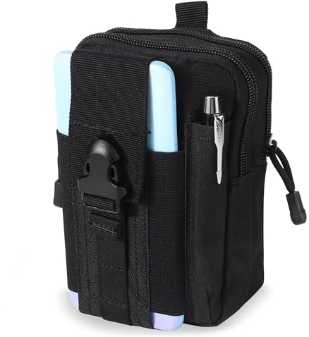 Tattico Marsupio Sportivo Marsupio da Cintura Tattica Militare Borsello 1000D Nylo Marsupio da Lavoro Marsupio Sportivo Militare Borsello per Telefono, Ciclismo, Campeggio,Viaggi