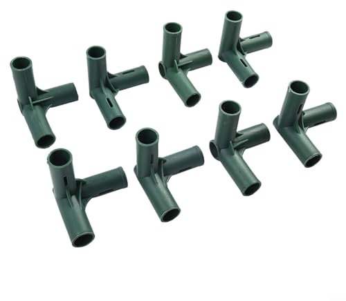 Connettori per telaio serra, connettori angolari per canne da giardino, resistenti per tralicci d'uva, protezione solare, capannoni e giardinaggio (4#)