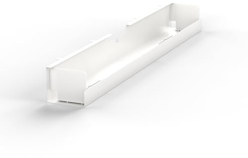 Worktrainer - Kabelrinne Valley - 145 x 12 x 11 cm - Universal - Horizontal - Metall - Weiß