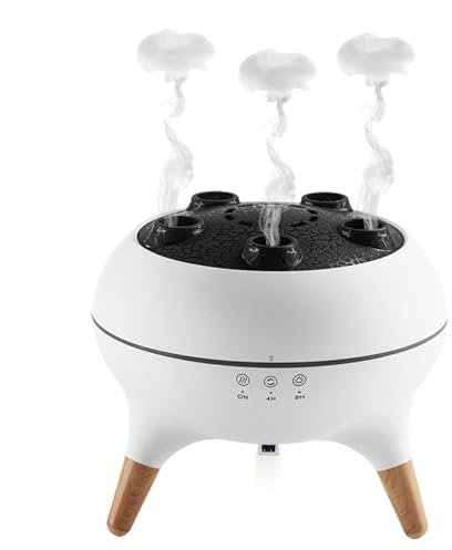 Humidificador Difusor de Aceite, Difusor para Dormitorio, Simula humidificador difusor de llama, Humidificador difusor de aire con protección de apagado automático, difusor de aceite de esencia para d