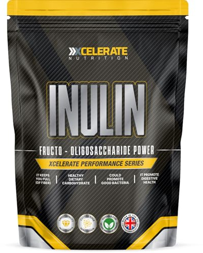 Natural 100% Inulin Powder - Organic Prebiotic for Gut Health, Digestion & Weight Management | High-Fiber, Low-Calorie Natural Supplement for Balanced Wellness by XCelerate Nutrition (500g)