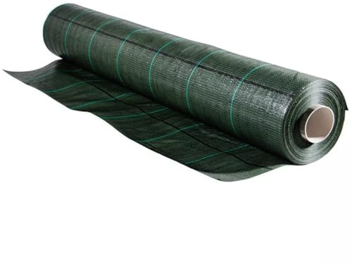 EffeDecor - Telo Pacciamatura 100Gr/Mq Verde Pacciamante Anti Erbacce Antialga Traspirante Permeabile Resistente all'Acqua Ideale per Agricoltura,Prato,Giardino,Giardinaggio (105x30 MT, Geometrico)