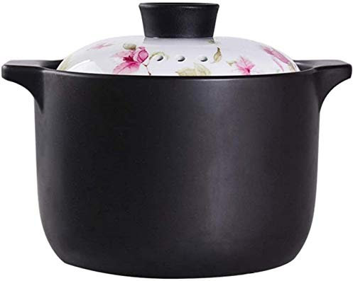 Cazuela de Barro de Terracota para guisos de cerámica: nutritiva y Deliciosa, conserva su Sabor Original, Ideal para cocinar. Capacidad: 1,2 L (Capacidad: 3,5 L).