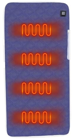 demaxiyad Seat Heating Pad | USB Heated Seat Mat with 3 Heating Levels | Soft Warmer Cover for Lumbar Thigh Hip Massage Students Gamers Drivers Elderly Indoor Fishing Outdoor Car