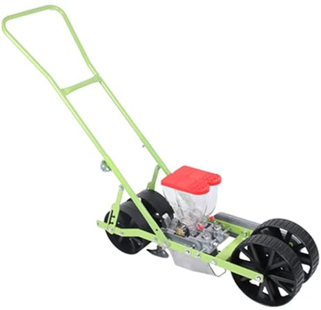 Manual Seeder - Precision Row Planter for Small Gardens, Hand Push Garden Seeder for Hemp, Parsley, Cabbage, Radish and More
