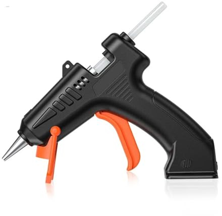 LMNCBVYA Pistola per colla a caldo senza fili, 4,2 V, ricaricabile tramite USB, riscaldatore ad alta temperatura, per artigianato e riparazioni domestiche
