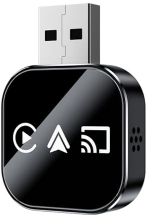Dongle per display per auto, adattatore wireless senza ritardo e funzione Plug and Play, adatto per viaggi a lunga distanza, guida in città, navigazione in autostrada, chiamate e assistenza al