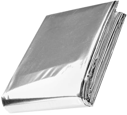Milisten Pellicola Termoriflettente per Piante Film Riflettente Argento Doppia Faccia Telo Serra Orto Balcone Isolante e Resistente per Crescita Piantagioni Outdoor Tagliabile e Multiuso