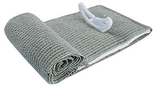 POENVFPO Emergency Trauma Bandage, Hemostatic Cloth, First Aid Bandage with Pressure Applicator, Lightweight Vacuum Packaging for Medical Emergencies (Grey1)
