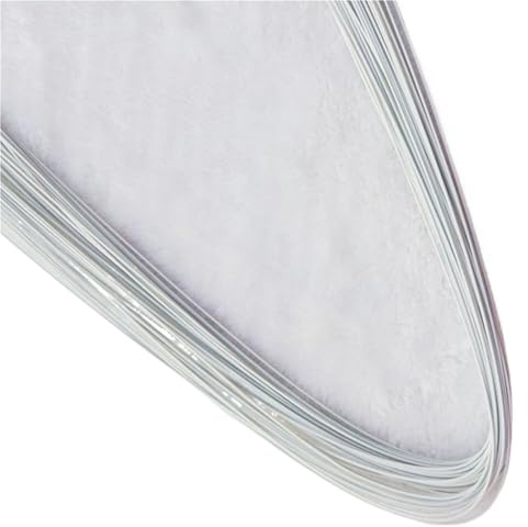 HNULGVI Blumendraht 40-teiliges Set, 22#, 26#, 80 cm Lange DIY-Nylonstrumpf-Blumendraht-Eisenstäbe for Basteln von Blumenkränzen, Bastelzubehör für Heimwerker(White,22 0.8mm 40pcs)