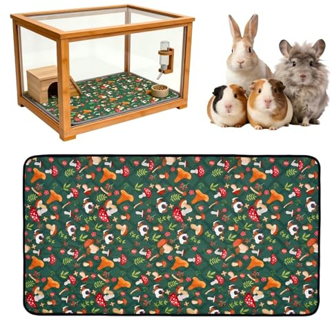 eupdd Pipi Pads för marsvin: 60 × 120 cm tvättbar hamsterburmatta, superabsorberande, vattentät, polyester, för nestbox, resekorg, vardagsrum, balkong för små djur