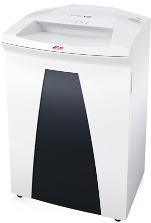 HSM SECURIO B34 Aktenvernichter I Streifenschnitt 5,8 mm I 32 Blatt | Sicherheitsstufe P-2 I Office Schredder für Papier, Kreditkarten, CD/DVD, Heft-/ Büroklammern I 100l Behälter I 5 J. Garantie