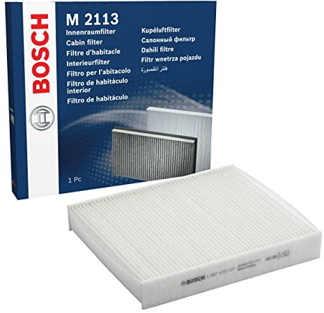 Bosch M2113 Filtro de Habitáculo Estándar - Filtro de Repuesto - Eficaz Contra Polen y Polvo, para un Aire más Limpio en el Vehículo