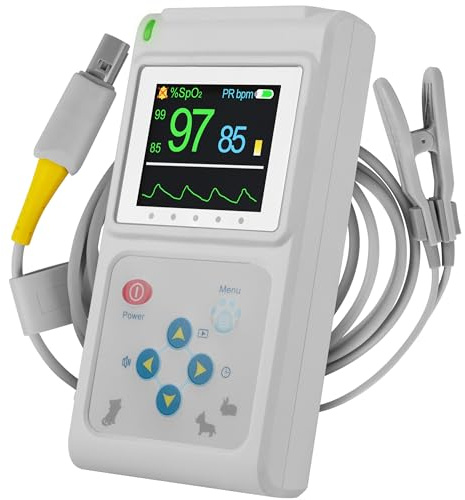 Pulox PO-600VET Veterinär Pulsoximeter für SpO2 & Puls bei Tieren | Oximeter für Tierarzt, Tierklinik und Heimanwendung, geeignet zur Kontrolle wichtiger Vitalparameter