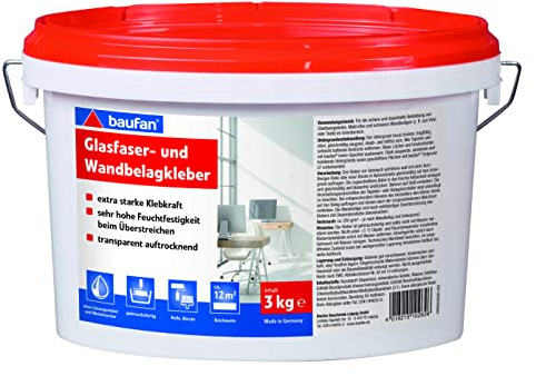 Baufan Glasfasergewebekleber 3 kg Glasfasertapete gebrauchsfertig