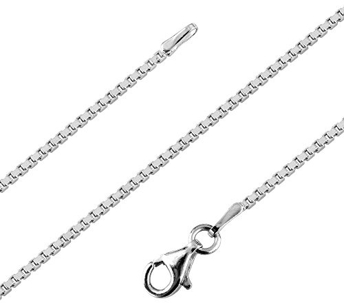 Avesano Venezianerkette 925 Silber Kette Damen 1,2 mm Halskette 101051-0 | Venezia Silberkette in den Längen 42 45 50 60 70 80 90 cm verfügbar Venezianierkette