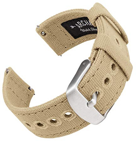 Archer Watch Straps - Canvas Uhrenarmbänder mit Schnellverschluss