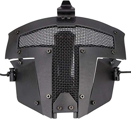 Koyheng Fast AF Helm Zubehör - Coole Paintball Full Face Stahl Mesh schützende Sparta Taktische Maske