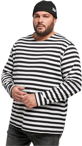 Urban Classics herr Regular Stripe Ls T-tröja