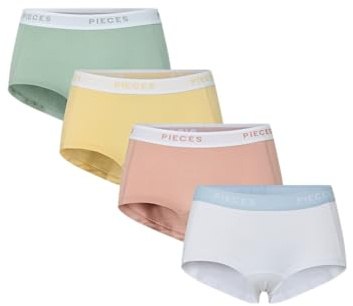 PIECES Female Boxershorts PCLOGO Lady 4er-Pack