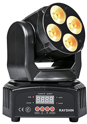 50W RGBWA/UV 6 en 1 Professional Mini Moving Head Éclairage de scène pour DJ Disco Restaurant Club Mariage Home Party