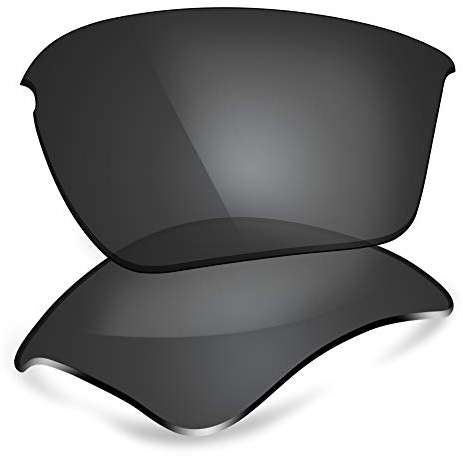 ThunderClap Verres de rechange en polycarbonate pour lunettes de soleil Oakley Half Jacket 2.0 XL OO9154 62 mm, Coque noire, Half Jacket 2.0 XL