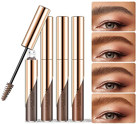 Eyebrow Gel, Eyebrow Dye/Eyebrow Tint/Semi-Permanent Eyebrow Gel Tattoo Brow Waterproof Sweat-proof,Fast Drying,Brow Gel (Dark Brown)