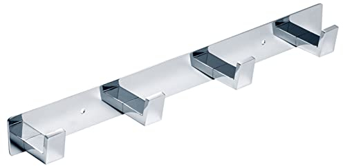 YUET Attaccapanni da Parete con 4 Gancio, Asciugamani Muro Portasciugamani In Acciaio Inossidabile Cromato Porta Cucina Ganci Accappatoio Appendiabiti Asciugamano Gancio Bagno