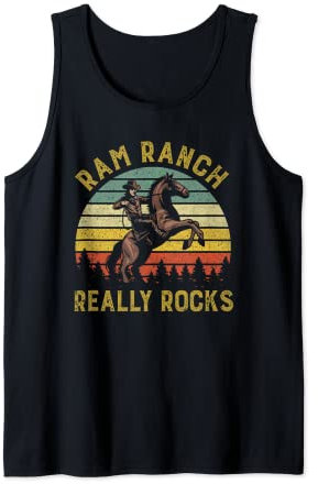 Ram Ranch rockt wirklich Vintage-Western-Cowboy-Country-Liebhaber Tank Top