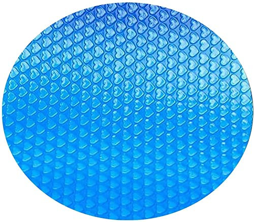 Swimming Pool Cover 10ft, Solar Pool Cover for Swimming Pool, UV Protection Bubble Heat Insulation Film Swimming Pool Cover, Foldable Solar Cover for Outdoor Indoor Swimming Pool (10Ft Heart-shaped)