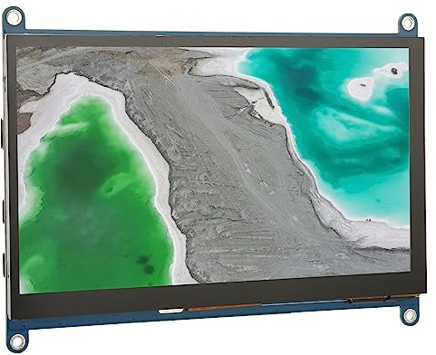 Monitor Portatile Touch Screen, Monitor da Viaggio Esterno da 7 Pollici con Doppio Altoparlante, per RasPi 4 3 2 1, per Ubuntu, per Kali, per Retropie, per WIN10 IOT, per Win 10 (Modulo schermo)