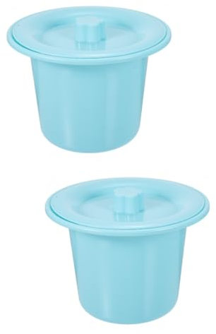 JECOMPRIS 2pièces Urinal Pot Avec Couvercle Épais Pot De Nuit Pour Adultes Et Garçon Fille Chambre Pratique Pour Usage à Urinoir Stable Et Facile à Nettoyer Élimination Des