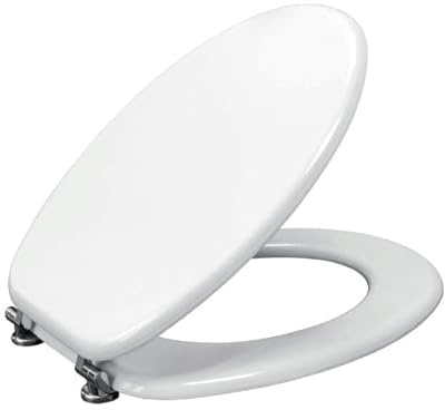 Smile - Sedile Universale Originale in Legno con chiusura rallentata Laccato Bianco