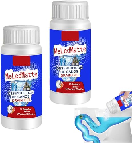 Potente agente di dragaggio del tubo, Meledmatte pulitore del tubo della toilette, polvere di rimozione dell'intasamento dello scarico della famiglia, agente completo di dragaggio della (2pcs)