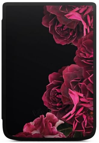 DeinDesign Coque pour liseuse Compatible avec Vivlio Touch HD Plus Etui pour liseuse Protection pour liseuse Roses Vintage Rose