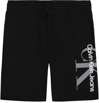 Calvin Klein Pull-on Knit Jogger Shorts, Drawstring Closure Pantalones Cortos Informales para Niños