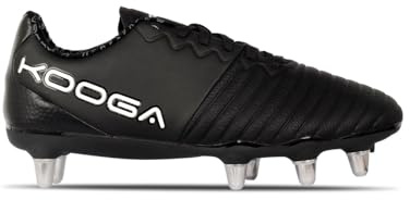 Kooga Power SG rugbystövlar för män, Svart vit, 42.5 EU