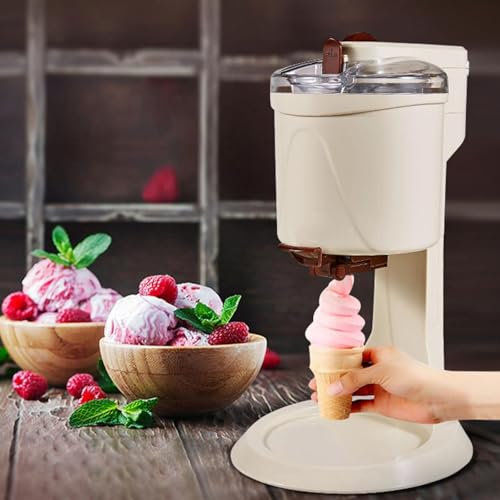 Mcamgiczin Máquina de Helado Suave, minimáquina automática de Helado Suave de 1 litro para el hogar, Bar, cafetería - Máquina de Helado para el hogar Máquina de Helado pequeña