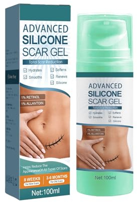 Crema avanzada para cicatrices, gel de silicona para cicatrices, trata cicatrices viejas y nuevas, reduce la apariencia de cicatrices del cuerpo,