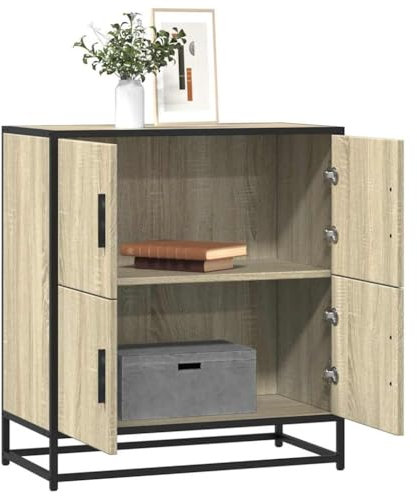 Xichuzi Sideboard Sonoma-Eiche 68x35x76 cm Holzwerkstoff, Kommode Schlafzimmer, Kommoden & Sideboards, Wohnzimmerschrank, Flur Kommode, Zimmer Möbel - 848990