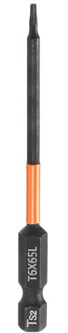 sourcing map Punta per cacciavite a testa Torx T6 da 100 mm lunga da 1/4 di pollice con gambo esagonale magnetico a prova di manomissione a 6 punte punte per cacciavite a stella punte per trapano in
