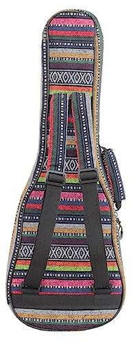 Ukulele Rucksacktasche Stilvolle Aufbewahrungstasche für Ukulelen Tragbare Gitarrentasche mit Reißverschluss 26 Zoll Gepolstert für Reisen und Zuhause