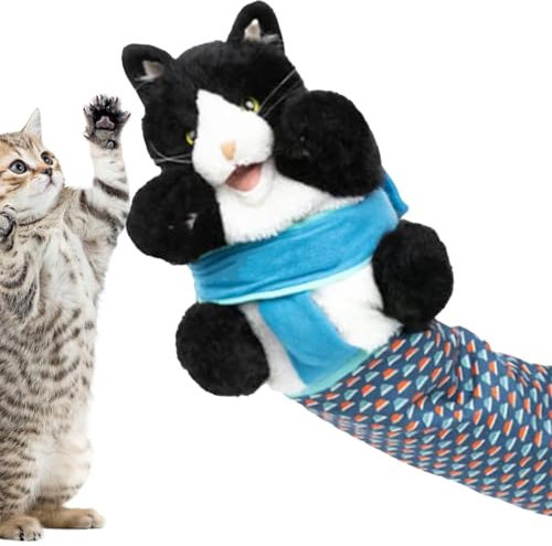 Rukjmqi Katze Wrestling Handpuppe, cat Puppet Wrestler, katzenpuppe Wrestler, plüsch handpuppe, Wrestler Marionette mit robuster Polsterung, Kätzchen Interactive Game Play für Innen im Freien
