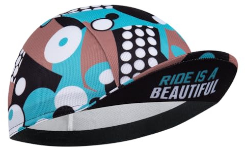 Corsehild Cycling Cap with Sun Visor, Lightweight Polyester Bike Hat for Men & Women, Breathable Under Helmet Design for Road Biking & Outdoor Sports
