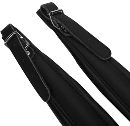 Akkordeongurt und Verstellbare Schultergurte für 16-120 Bassakkordeons, Langlebiges PU-Material, Komfortables Design (Black)