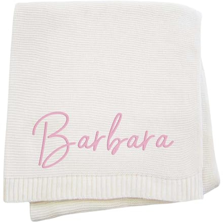 Coperta Neonato Personalizzata, Copertina Neonato Cotone Estiva Personalizzata con Nome - Regalo Personalizzato per Bambini e Bambine, Ideale Coperta per Baby Shower, Seggiolino Auto, 75x100 cm